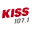 Kiss 107.1 radio logo