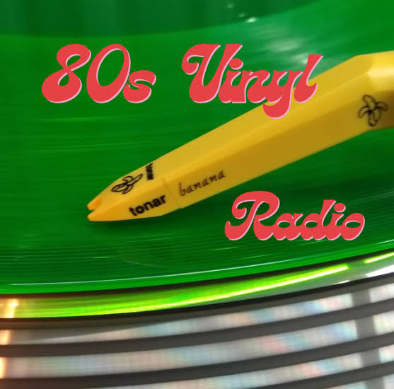 80s Vinyl radio logo