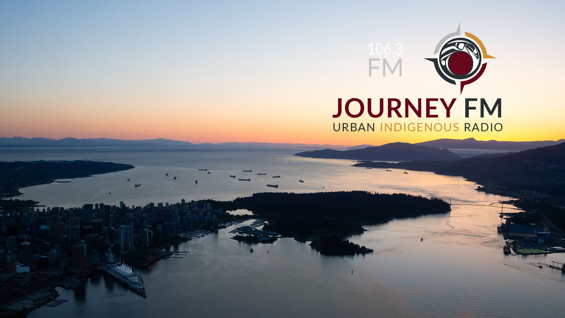 CJNY-FM 106.3 "The Journey" Vancouver, BC radio logo