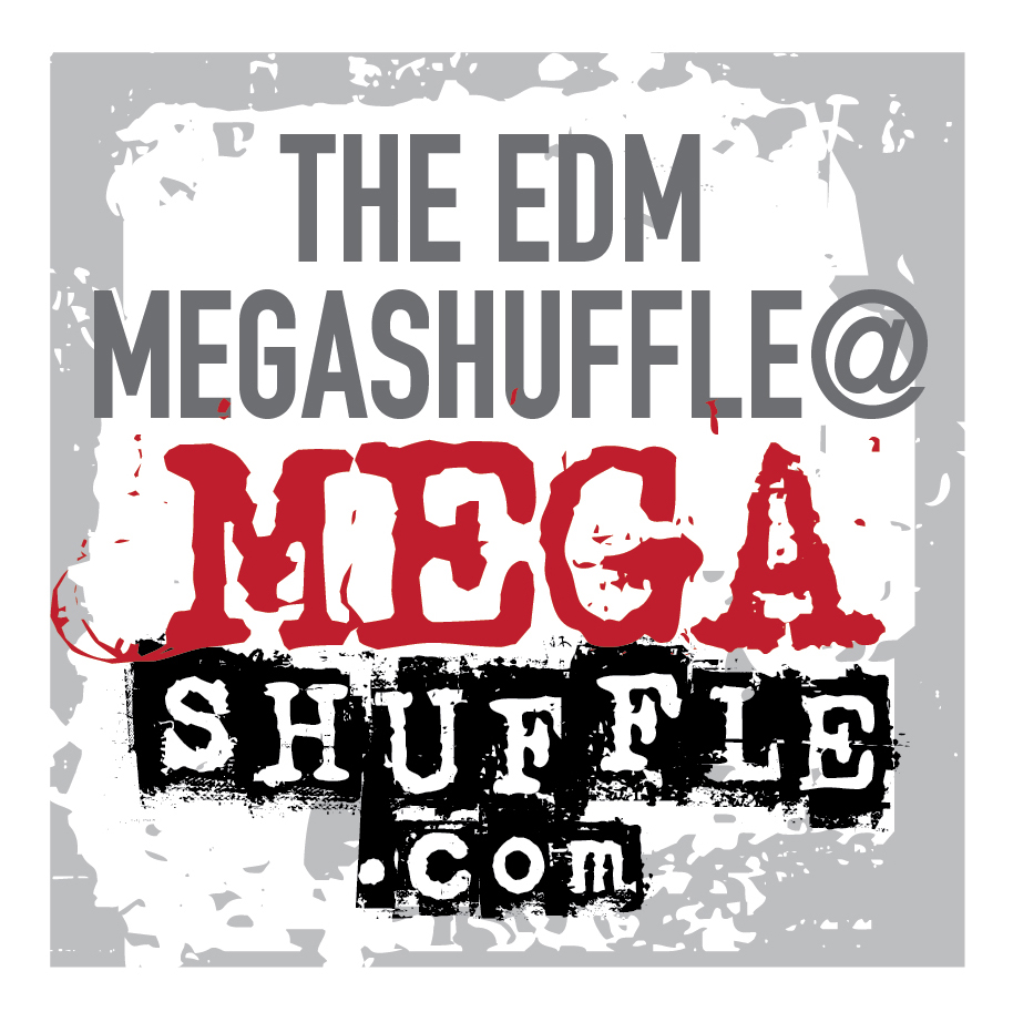The EDM Megashuffle radio logo