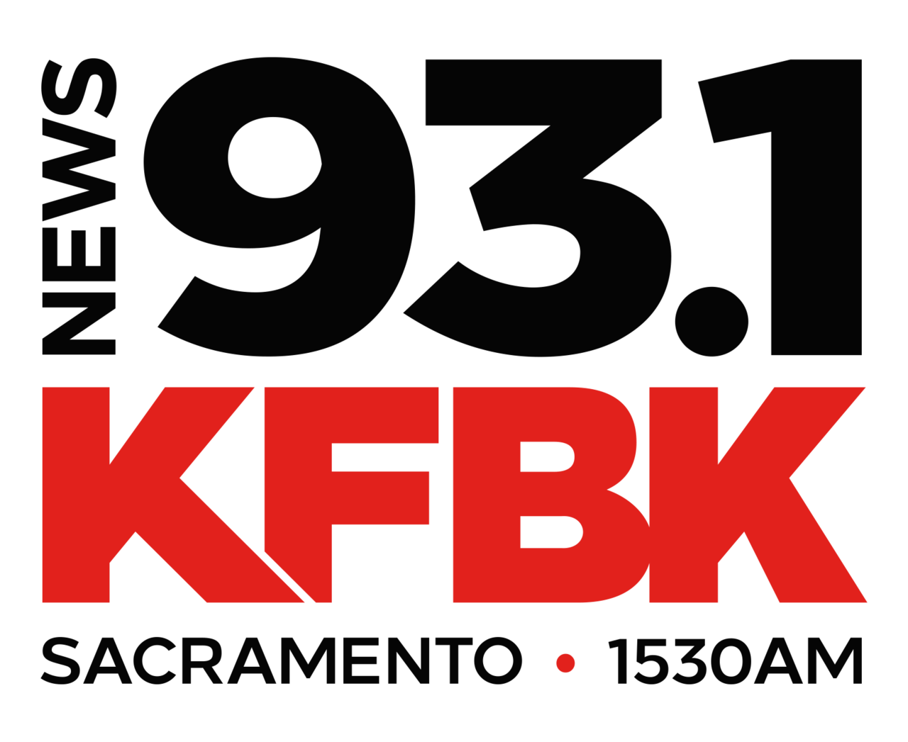 93.1 KFBK 1530AM radio logo