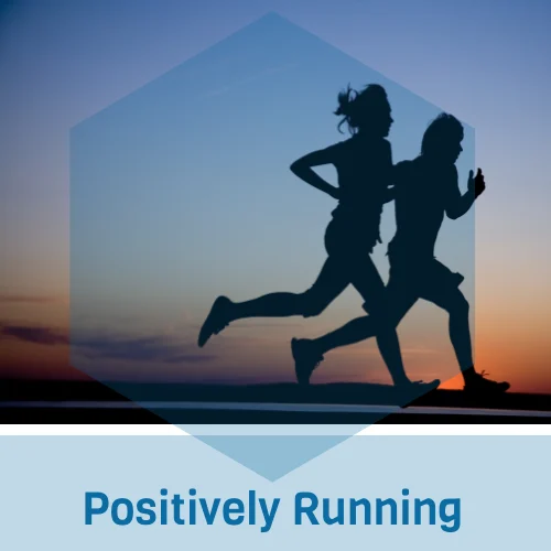 Positively Running -om radio logo