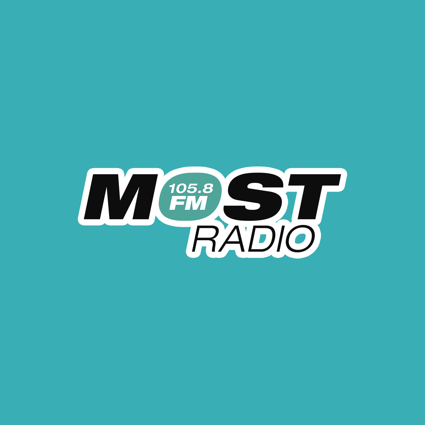 Most 105.8 FM Jakarta radio logo