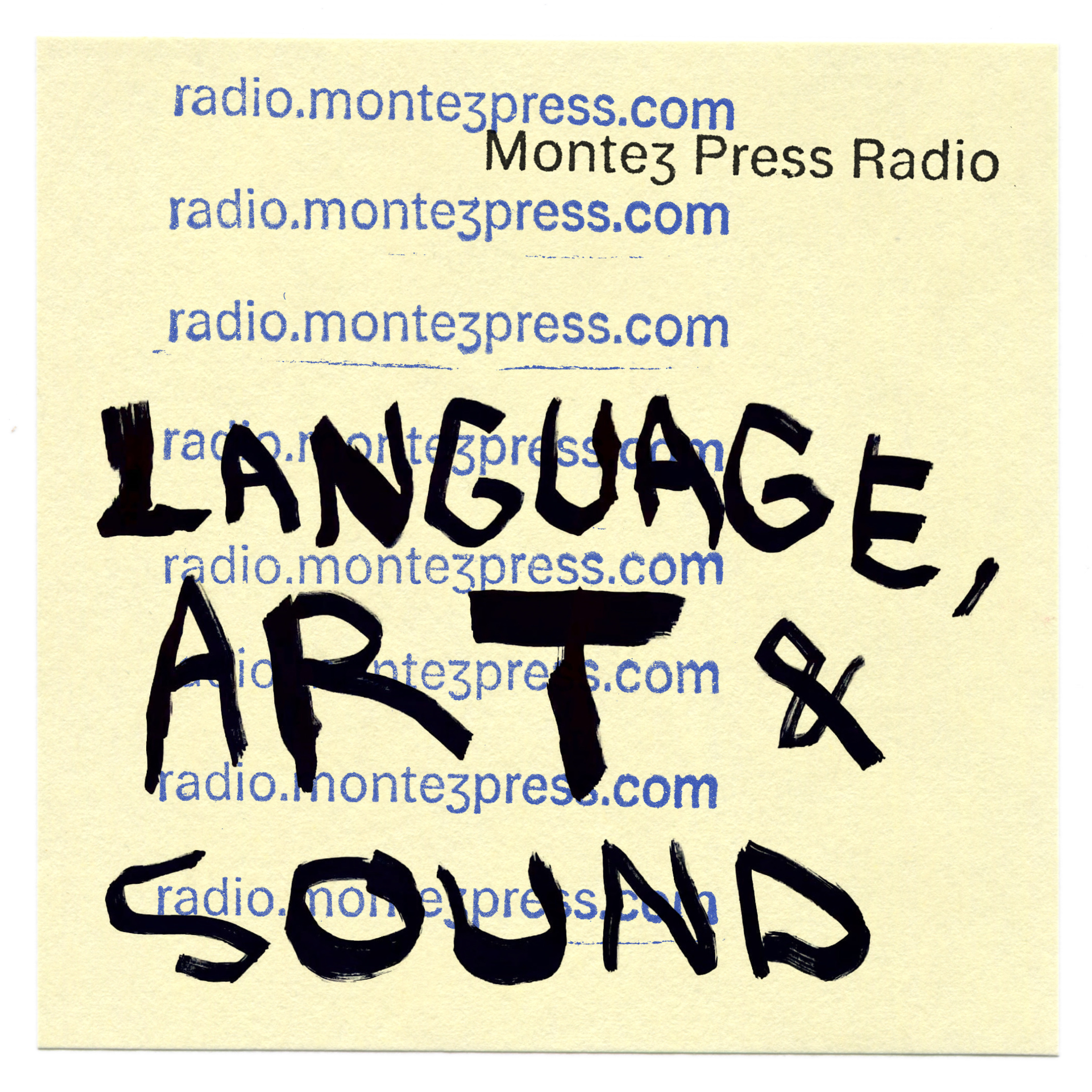 Language, Art, & Sound | Montez Press Radio radio logo
