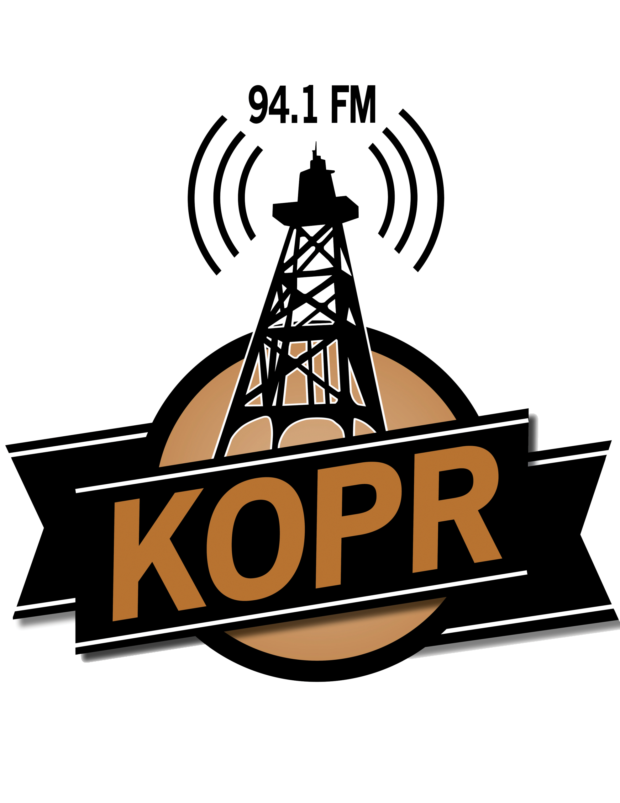 KOPR 94.1 FM radio logo
