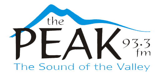 CJAV-FM "The Peak 93.3" Port Alberni, BC radio logo