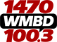 WMBD 1470 AM 100.3 FM Peoria News and Talk radio logo