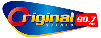 Original Stereo 90.7 FM radio logo
