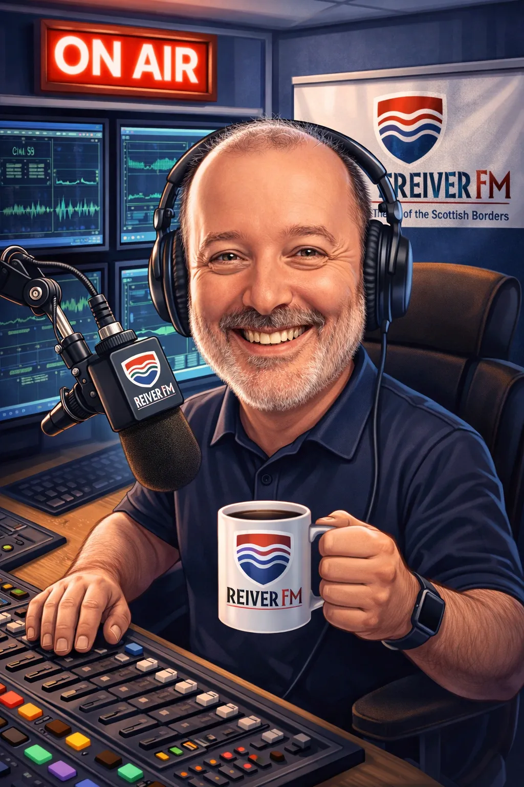 REIVER FM radio logo