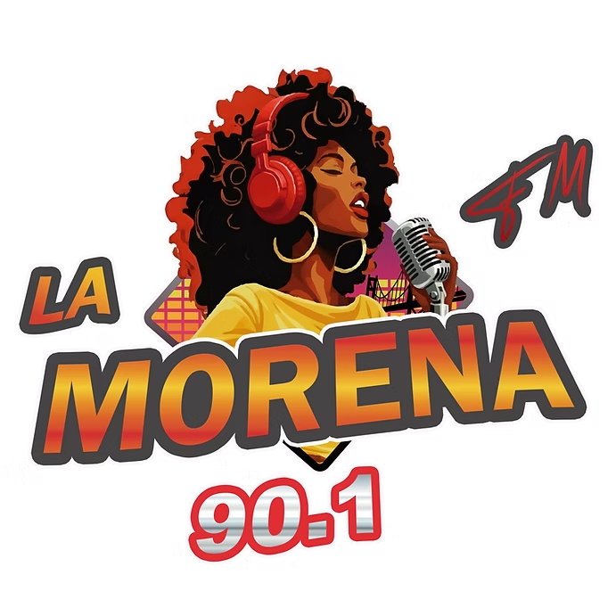 LA MORENA FM 90.1 (Coatzacoalcos) - 90.1 FM - XHPEBC-FM - Coatzacoalcos, Veracruz radio logo