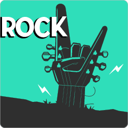 Radios 100FM - 100% Rock radio logo