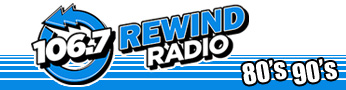CFDV "106.7 Rewind Radio" Red Deer, AB radio logo