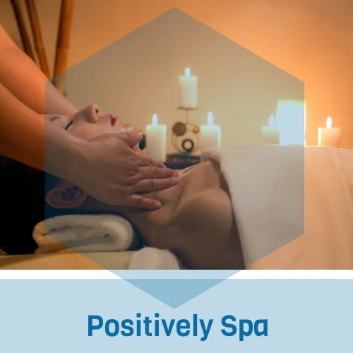 Positively Spa -om radio logo