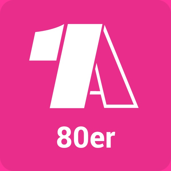 - 1 A - 80er von 1A Radio radio logo