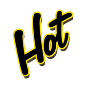 Hot 97.5 KVEG radio logo