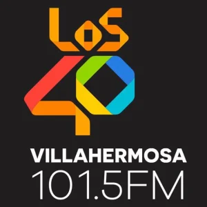 LOS40 Villahermosa - 101.5 FM - XHEPAR - Radio Núcleo - Villahermosa, Tabasco radio logo