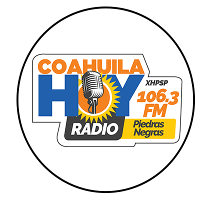 106.3 Coahuila Hoy Radio (Piedras Negras) - 106.3 FM - XHPSP-FM - Grupo M Radio - Piedras Negras, Coahuila radio logo