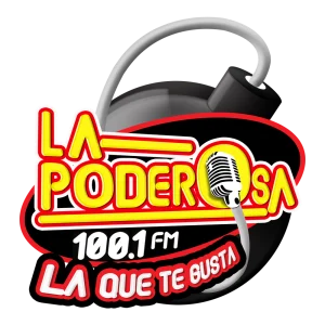 100.1 La Poderosa (Oaxaca) - 100.1 FM - XHOQ-FM - Grupo AS Comunicación - Oaxaca, Oaxaca radio logo