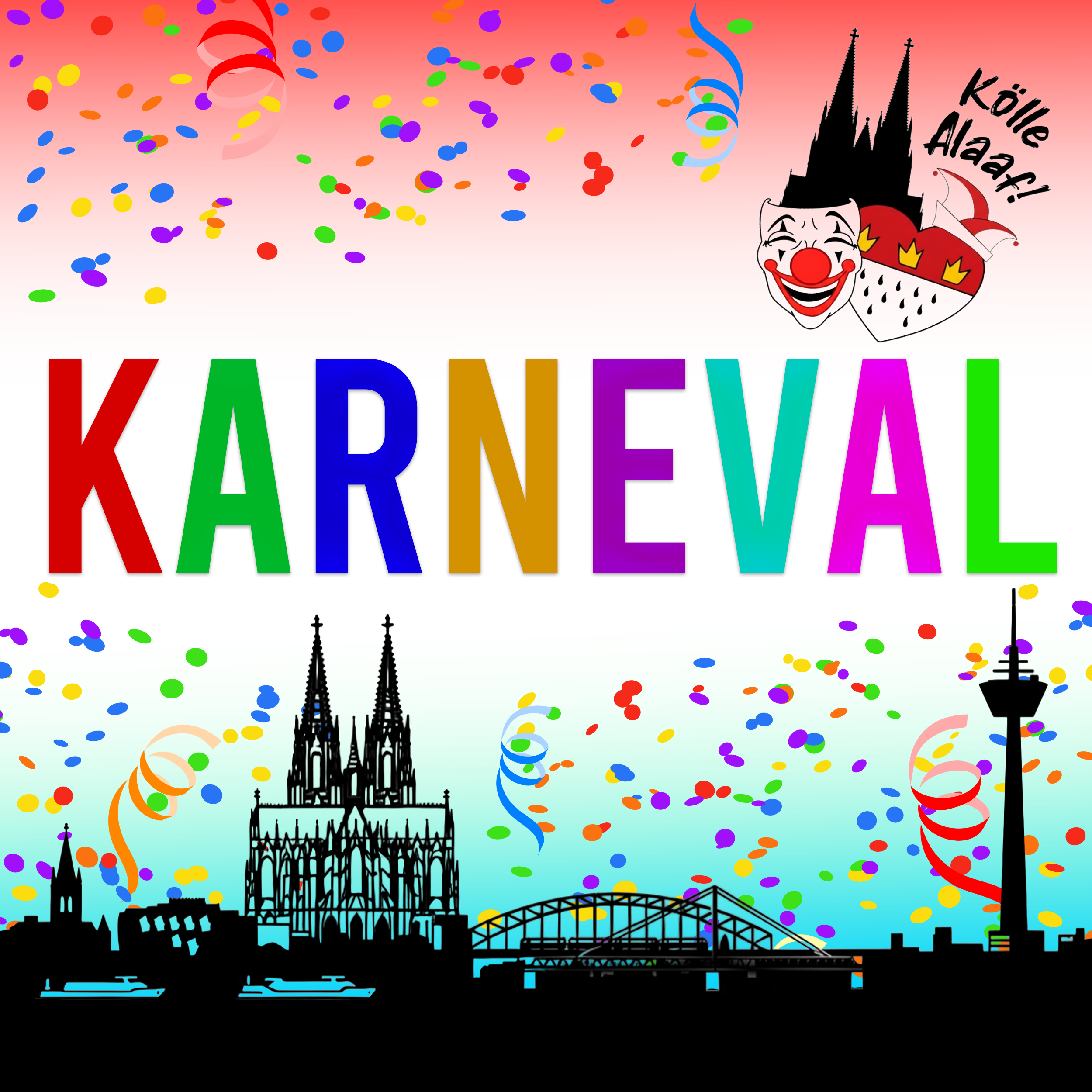 * KARNEVAL || Fasching, Fastnacht, Alaaf, Helau, Jeck, Jeckenparty, Karnevalsparty, Schunkeln, Stimmungsmusik, Feierlaune, Gute-Laune-Hits, Mitsinghits, Kölsche Hits, Karnevalshits radio logo