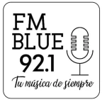 FM BLUE 92.1 radio logo
