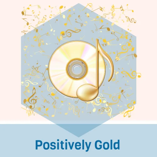 Positively Gold -om radio logo