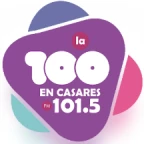 La 100 Carlos Casares 101.5 FM radio logo