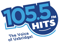 CIUX-FM "Hits 105.5" Uxbridge, ON radio logo