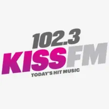 101.5 Kiss FM radio logo