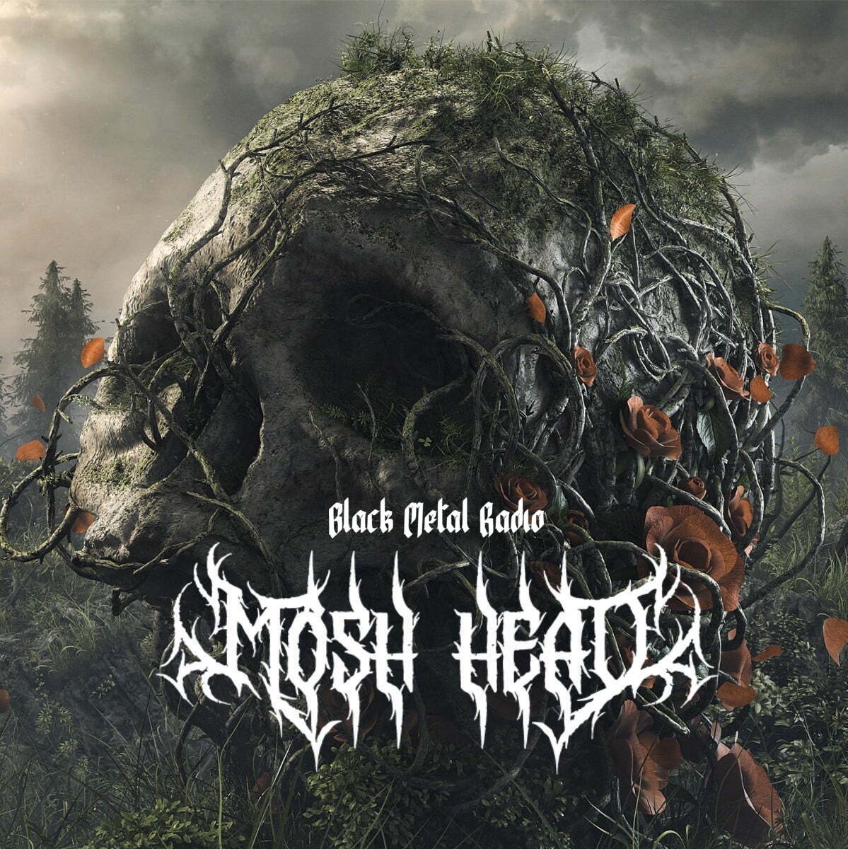 Mosh Head Black Metal ID radio logo