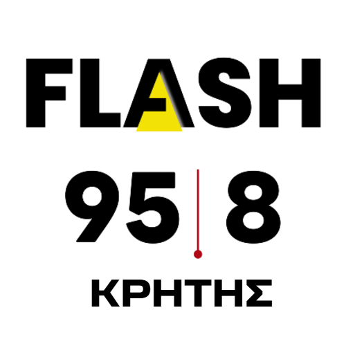 Flash Κρήτης 95.8 radio logo