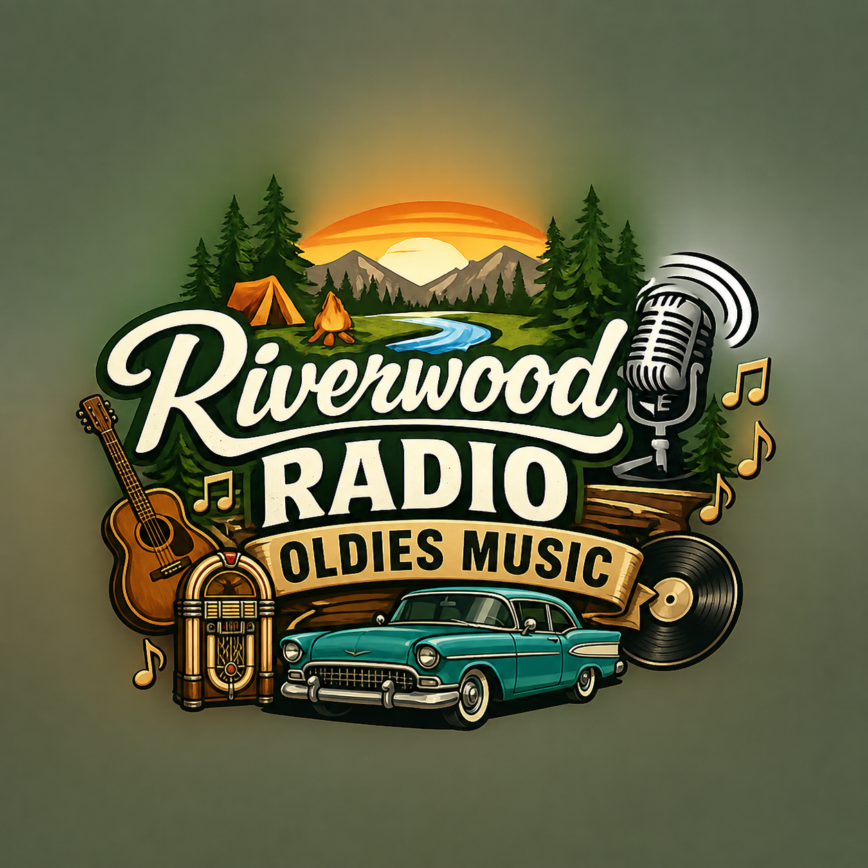 Riverwood Radio (Oldies) 2 radio logo