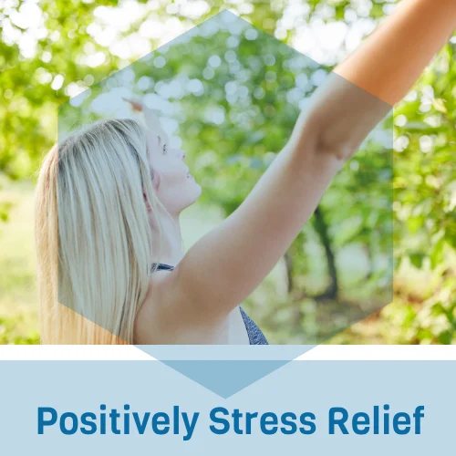 Positively Stress Relief -om radio logo