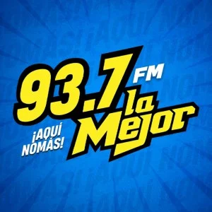 93.7 La Mejor (Aguascalientes) - 93.7 FM - XHAGT-FM - Radio Universal - Aguascalienteas, Aguascalientes radio logo