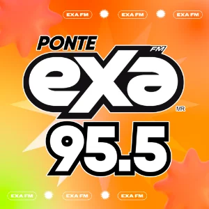 95.5 Exa FM (Torreón) - 95.5 FM - XHMP-FM - Grupo Radio Estéreo Mayrán (GREM) - Torreón, Coahuila radio logo
