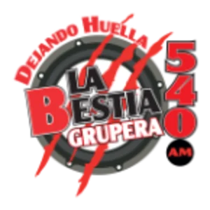540 La Bestia Grupera (CDMX) - 540 AM - XEWF-AM - Grupo Audiorama Comunicaciones - Ciudad de México radio logo