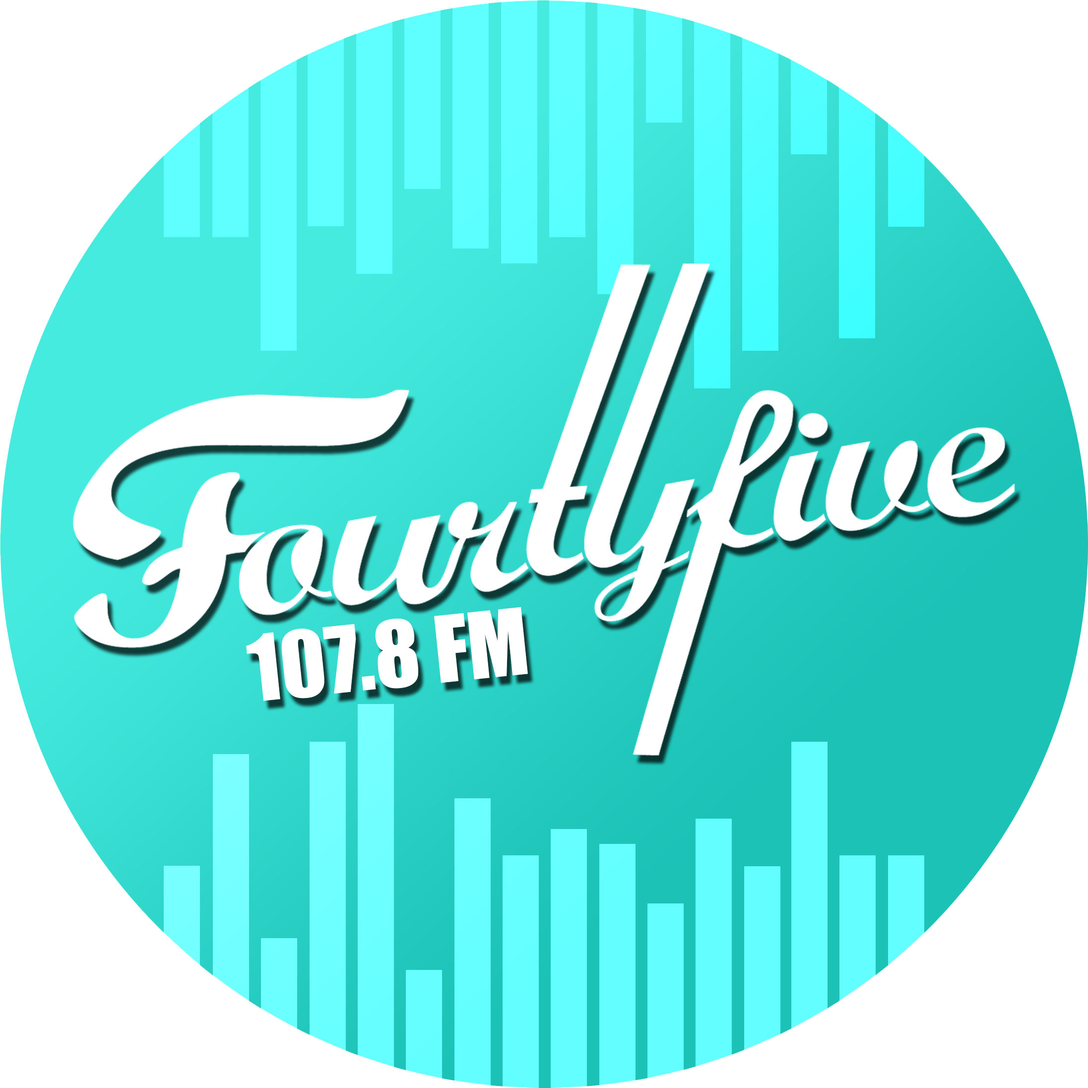 Fourtyfive Radio Jakarta 107.8 radio logo