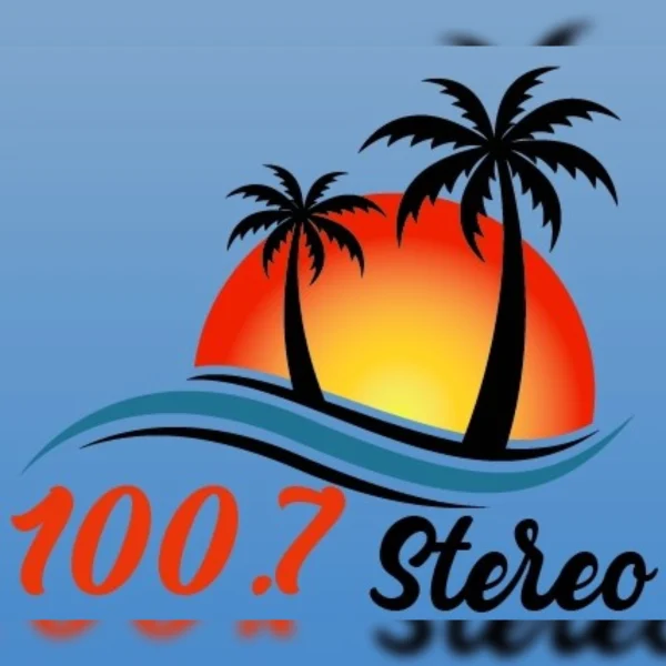 100.7 Stereo radio logo