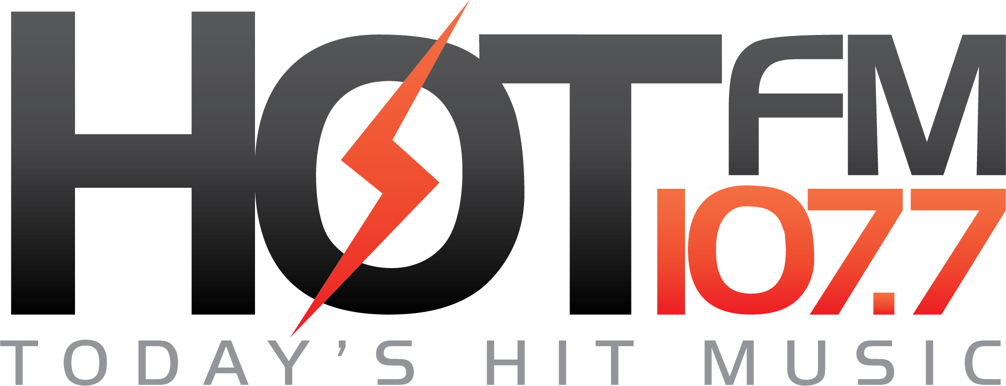107.7 HOT FM radio logo
