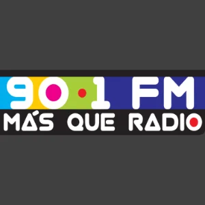 MAS QUE RADIO 90.1 (Aguascalientes) - 90.1 FM - XHPEFD-FM - Comunicación Integral para la Familia, A.C. - Aguascalientes, Aguascalientes radio logo