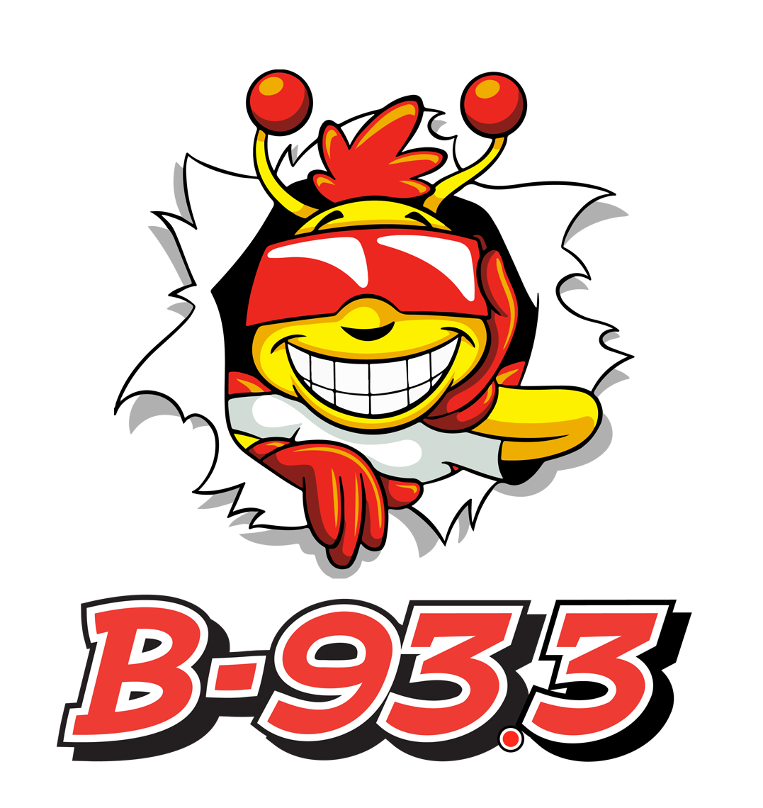 CJBZ-FM 93.3."B-93" Lethbridge, AB radio logo