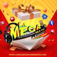 La Mega Estación Madrid 98.2 FM radio logo