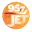 95.7 The Jet radio logo