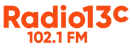 Radio 13c 102.1 FM radio logo