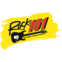Rock 101.3 WSUE "The Sault's Rock Station" radio logo