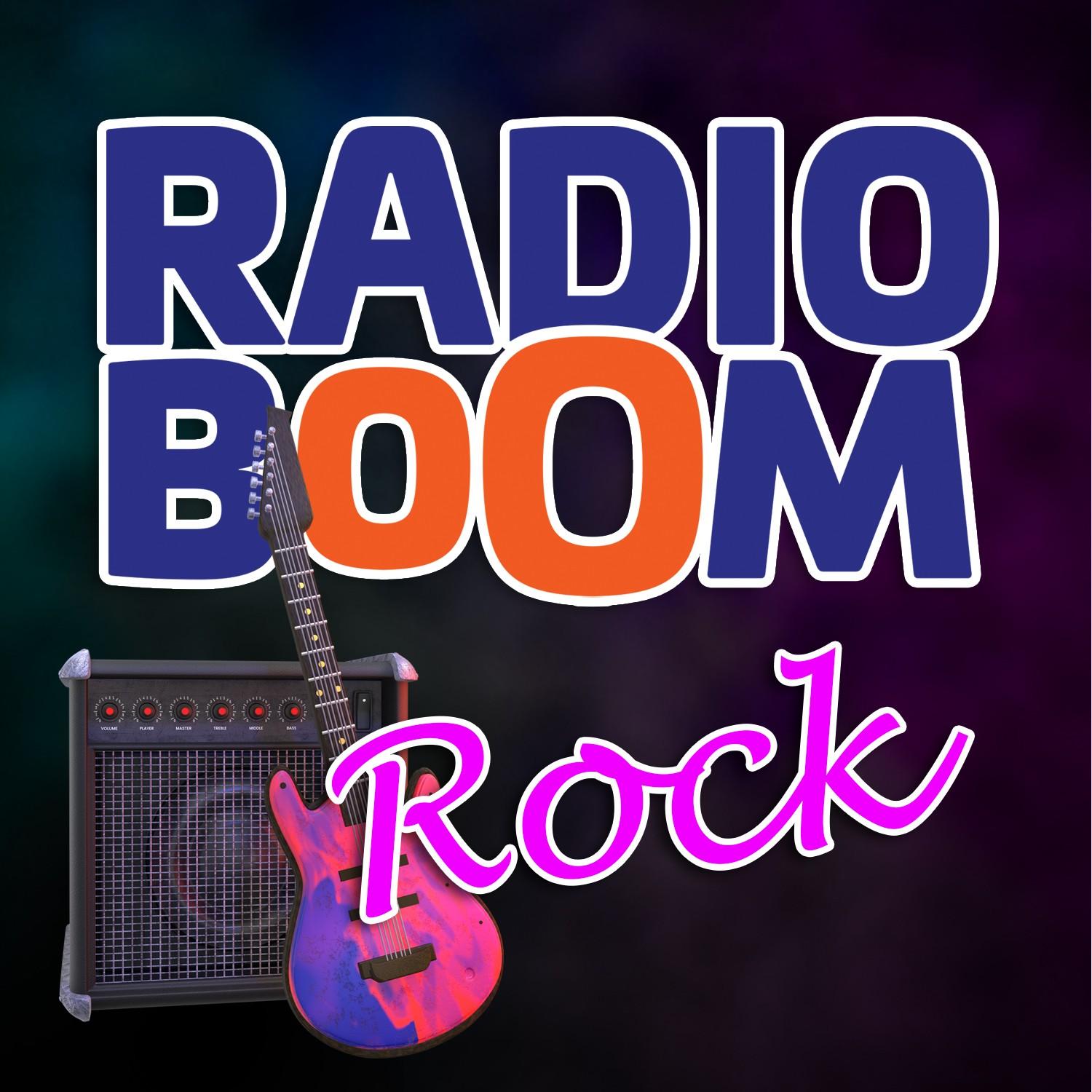 BOOM Rock-Less Talk & More Rock! radio logo