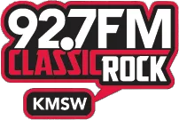 KMSW Classic Rock 92.7 FM radio logo