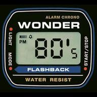 Wonder 80's Flashback radio logo
