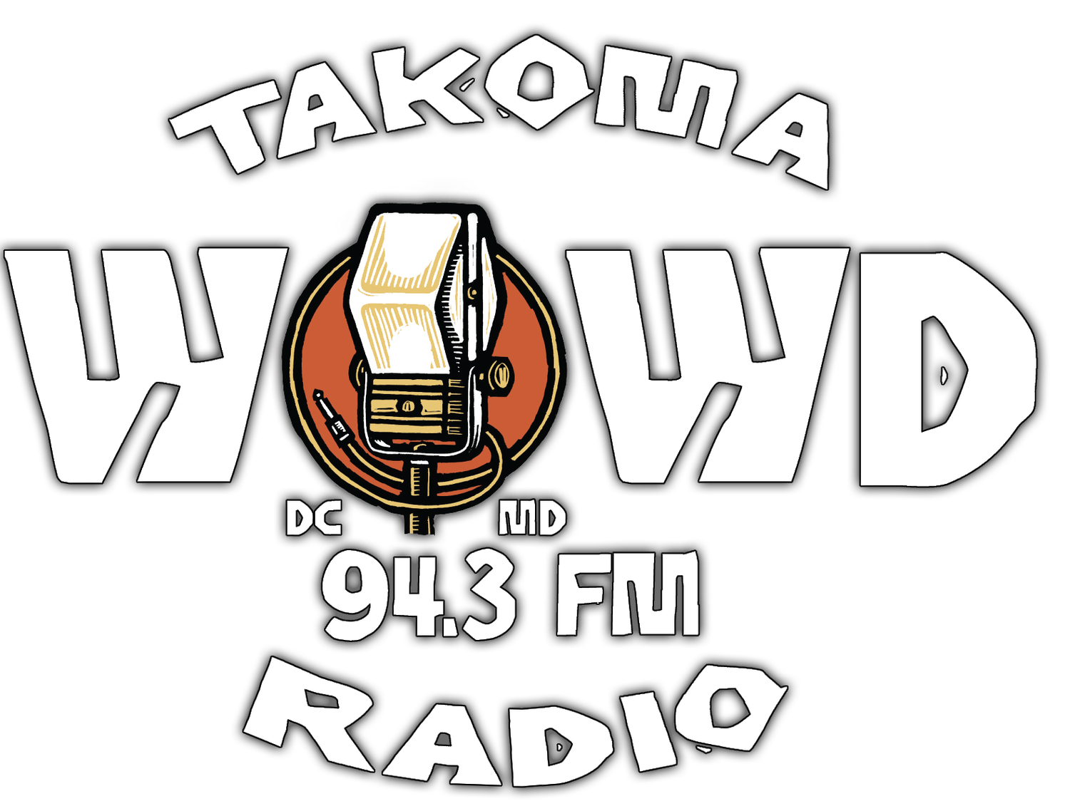 Takoma Radio WOWD-LP 94.3 FM radio logo