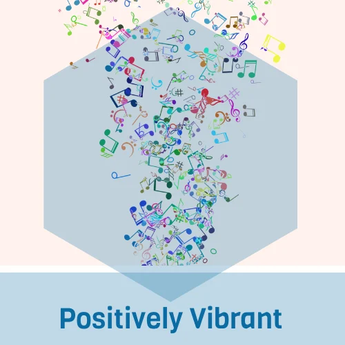 Positively Vibrant -om radio logo