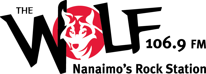 CHWF-FM "The Wolf 106.9" Nanaimo, BC radio logo